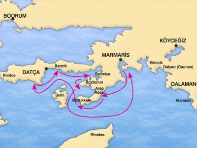 Голубий круїз по Егейському узбережжю: Мармарис - Датча - Мармарис