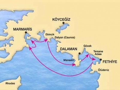 Круїз по егейському узбережжю: Мармарис - Фетхіє - Мармарис
